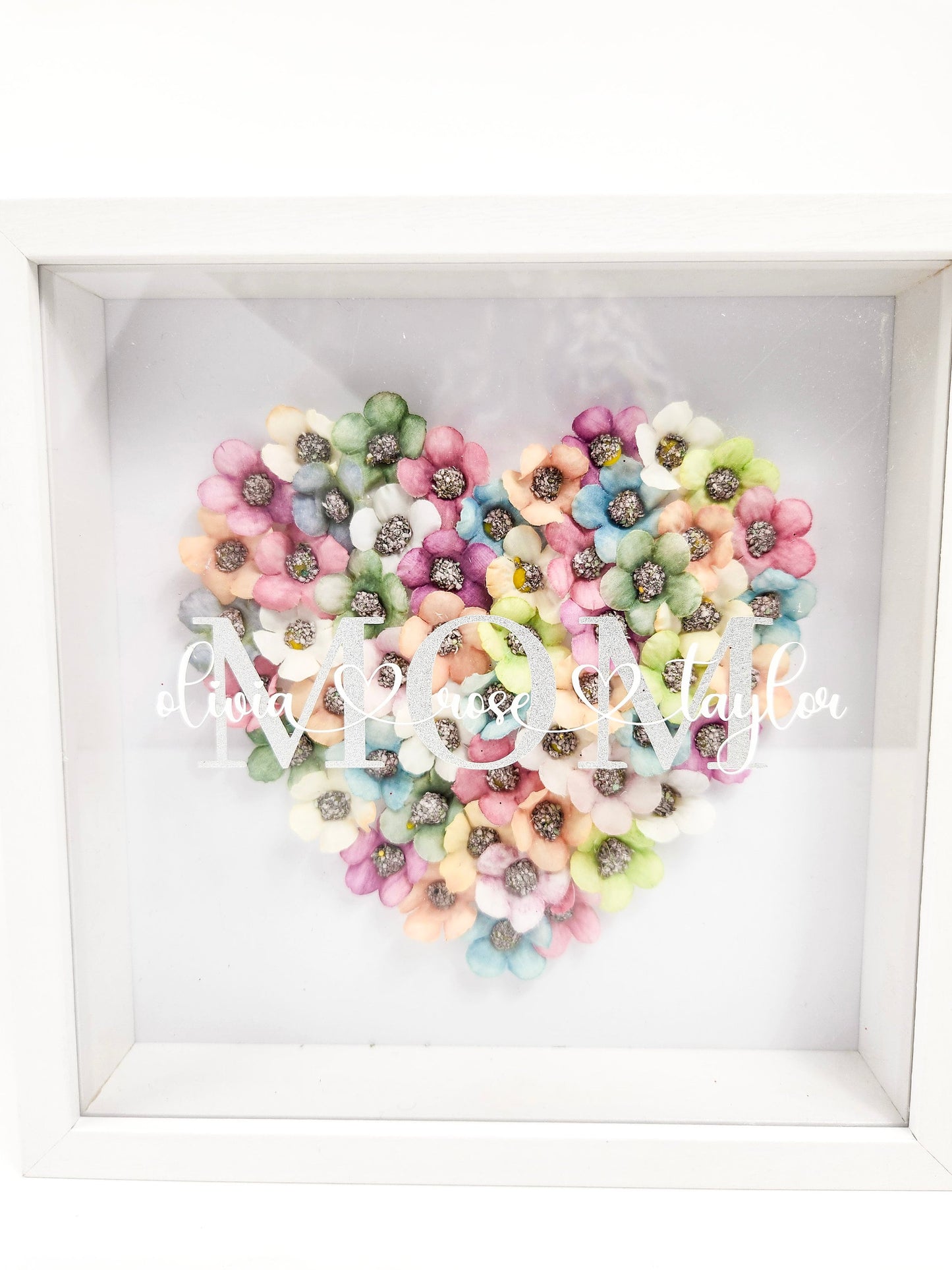 Personalized Mother's Day Gift | Square Shadow Box for Mom