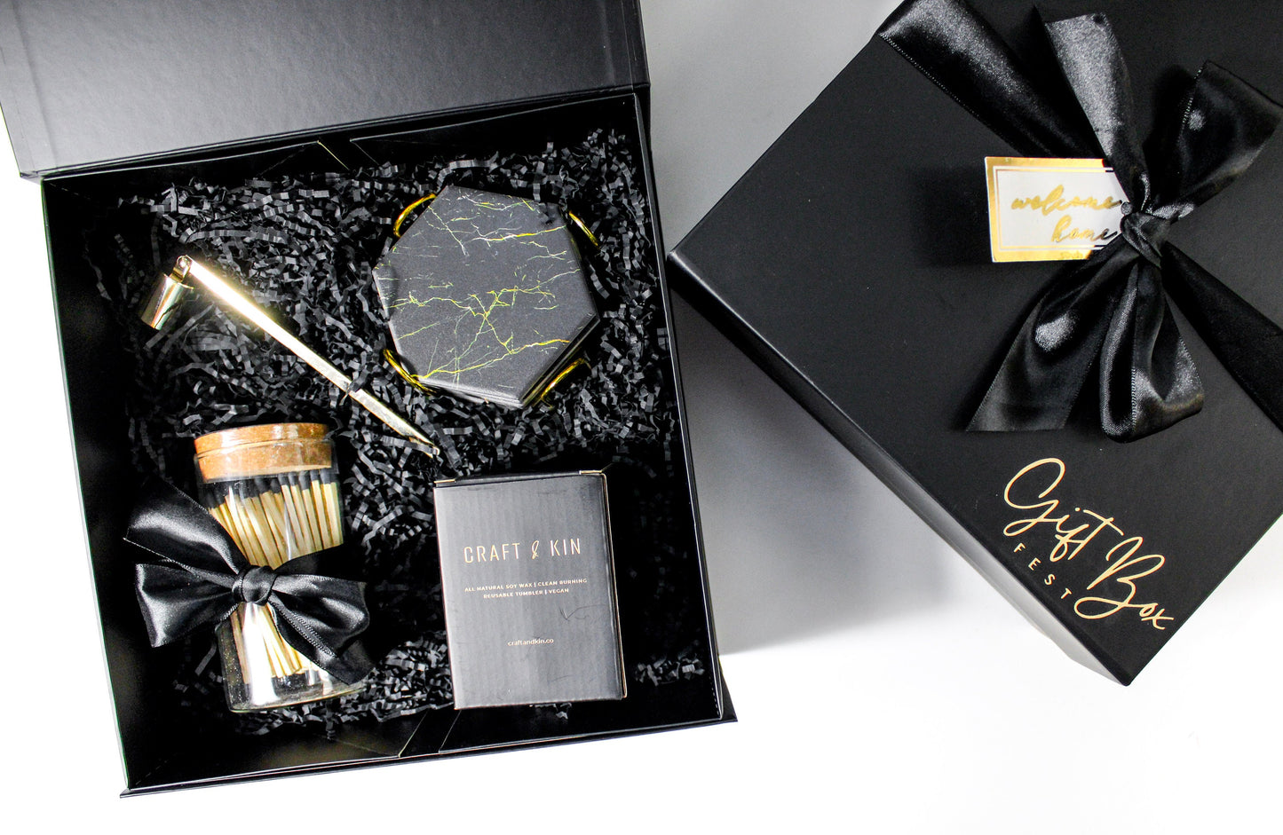 Personalized Housewarming Gift Box | All Black