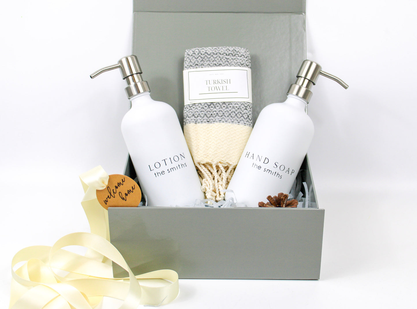 Personalized Housewarming Gift Box | Lotion Set & Turkish Towel Set