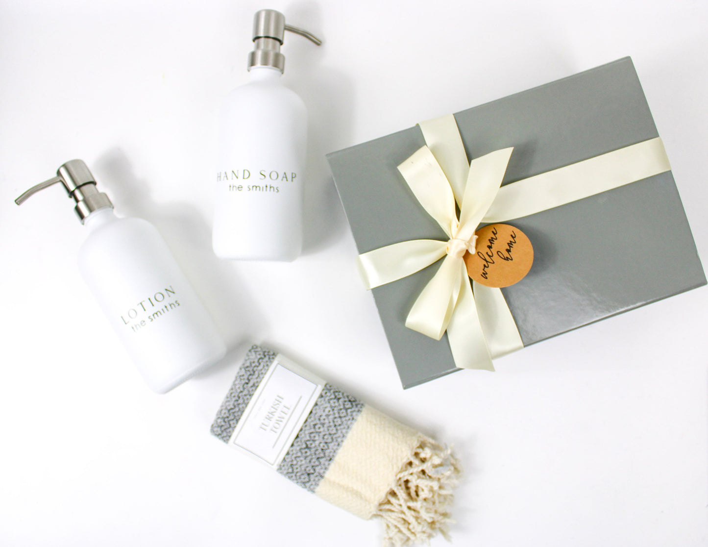 Personalized Housewarming Gift Box | Lotion Set & Turkish Towel Set