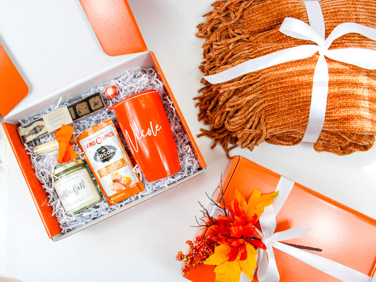 Personalized Self Care Gift Box - Orange