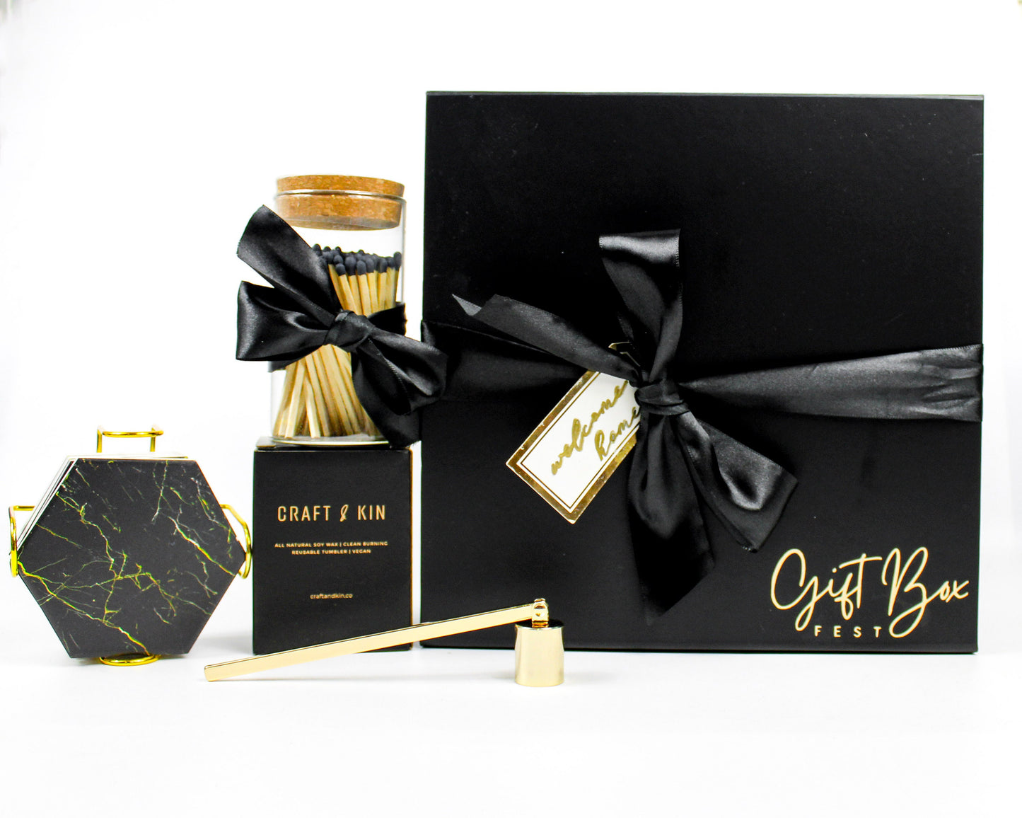 Personalized Housewarming Gift Box | All Black