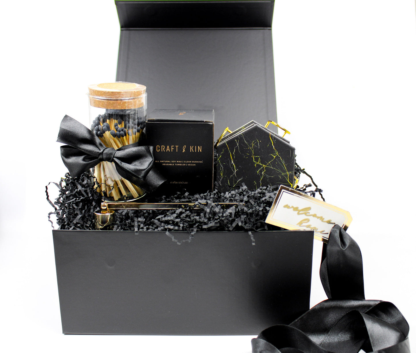 Personalized Housewarming Gift Box | All Black