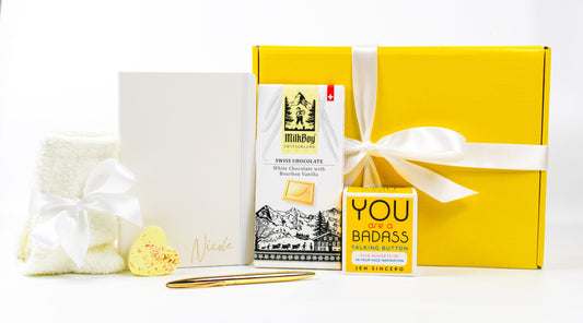 Personalized Self Care Gift Box - Yellow